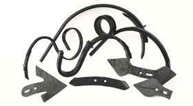 Equipment parts for preparation of land